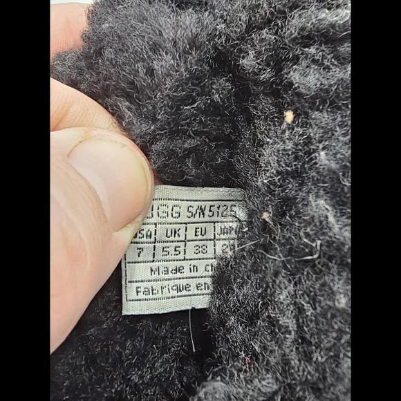 UGG Coquette Suede Leather Slip-on Slippers Women Size 7 (Black) - Picture 7 of 7